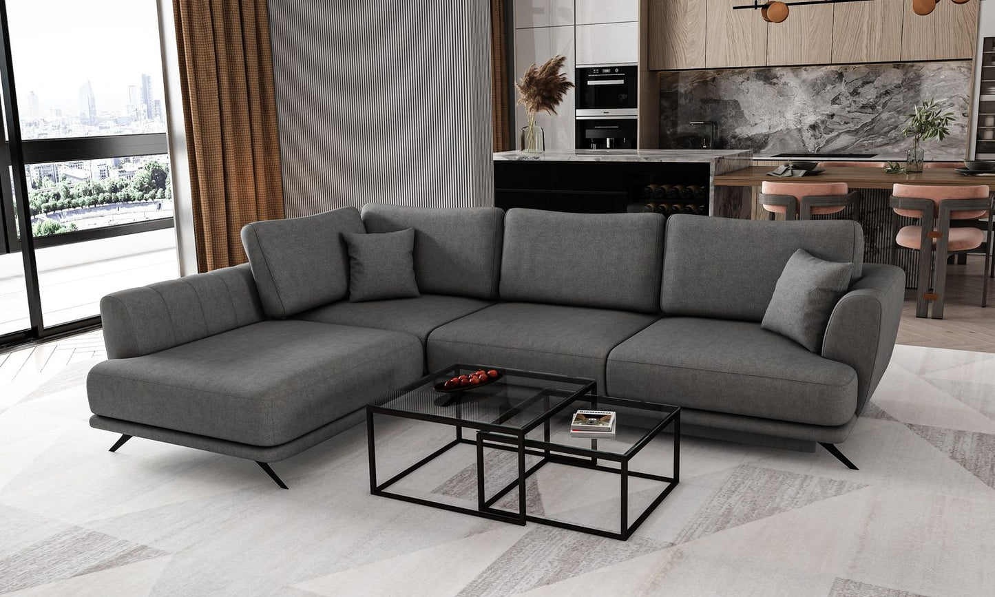 Corner Sleeper Sofa Larde 14 | size: Width: 276cm, Height: 90cm, Depth: 191cm | color: Sola | image: 1 | variant: 1014829