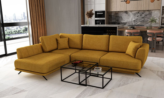 Corner Sleeper Sofa Larde 39 | size: Width: 276cm, Height: 90cm, Depth: 191cm | color: Savoi | image: 1 | variant: 1014854