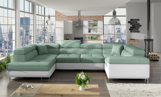 Corner Sleeper Sofa Letto 19 | size: Width: 340cm, Height: 90cm, Depth: 58cm | color: Soft/Soro | image: 1 | variant: 1015779