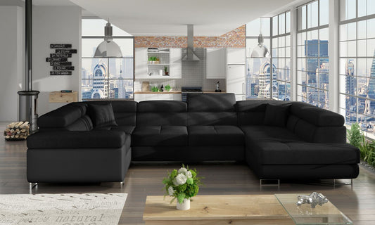 Corner Sleeper Sofa Letto 49 | size: Width: 202cm, Height: 90cm, Depth: 58cm | color: Sawana/Soft | image: 1 | variant: 1015809