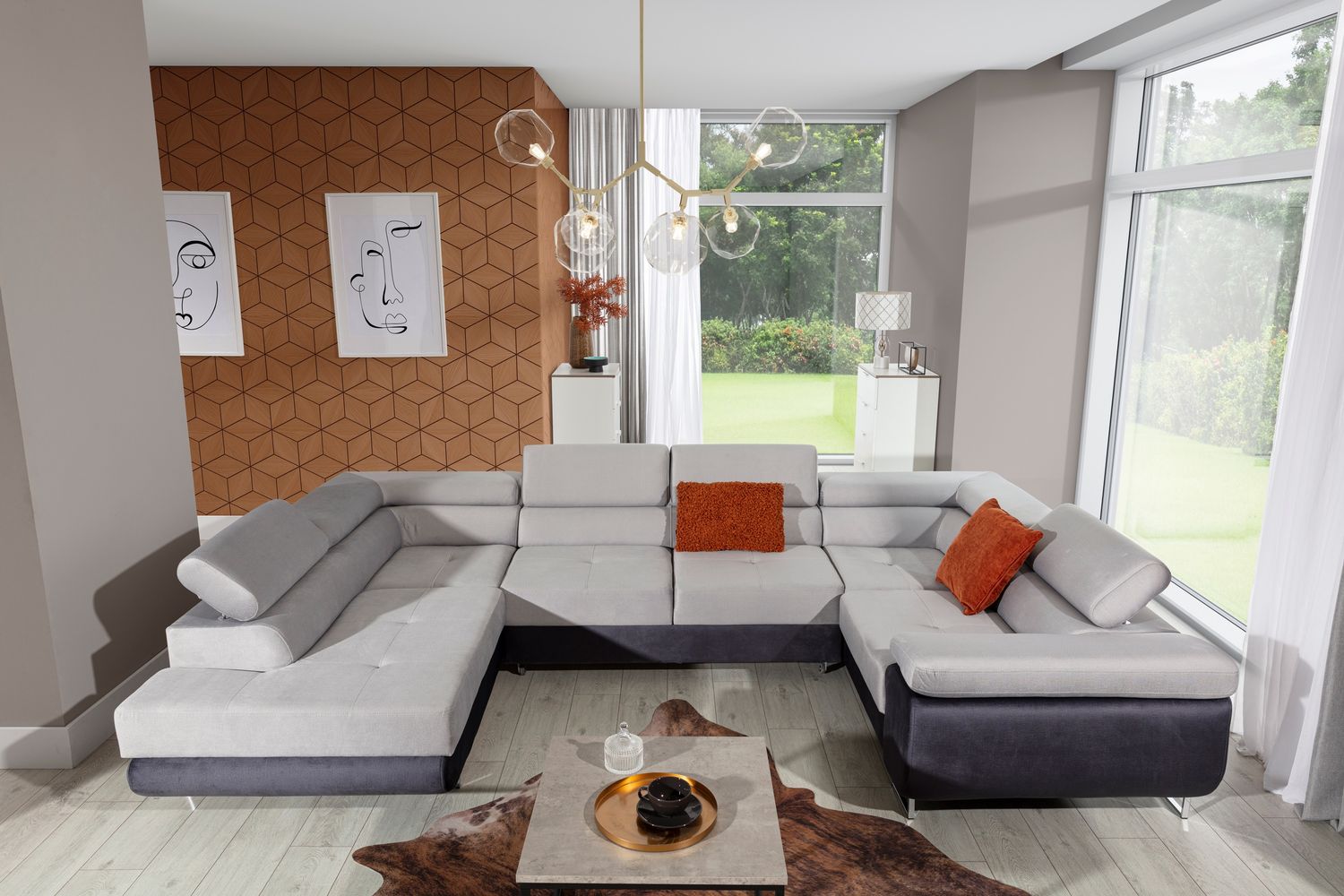 Corner Sleeper Sofa Letto 57 | size: Width: 340cm, Height: 90cm, Depth: 202cm | color: Monolith | image: 1 | variant: 1015817