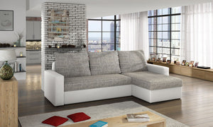 Corner Sleeper Sofa Livio 17 | size: Width: 237cm, Height: 90cm, Depth: 57cm | color: Berlin/Soft | image: 1 | variant: 1015882