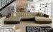 Corner Sleeper Sofa Llandudno | size: Width: 355cm, Height: 80cm, Depth: 60cm | color: Berlin/Soft | image: 1 | variant: 1009505