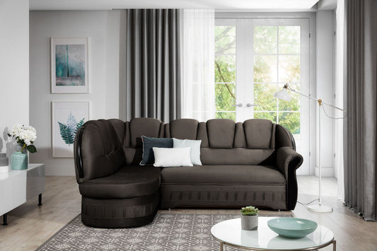 Corner Sleeper Sofa Lord 2 | size: Width: 243cm, Height: 105cm, Depth: 180cm | color: Monolith | image: 1 | variant: 1015734