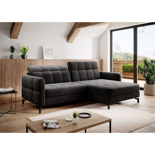 Corner Sleeper Sofa Lorelle 77 | size: Width: 225cm, Height: 105cm, Depth: 160cm | color: Kronos | image: 1 | variant: 1016054