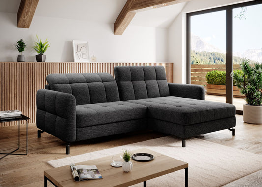 Corner Sleeper Sofa Lorelle 80 | size: Width: 225cm, Height: 105cm, Depth: 160cm | color: Berlin | image: 1 | variant: 1016057