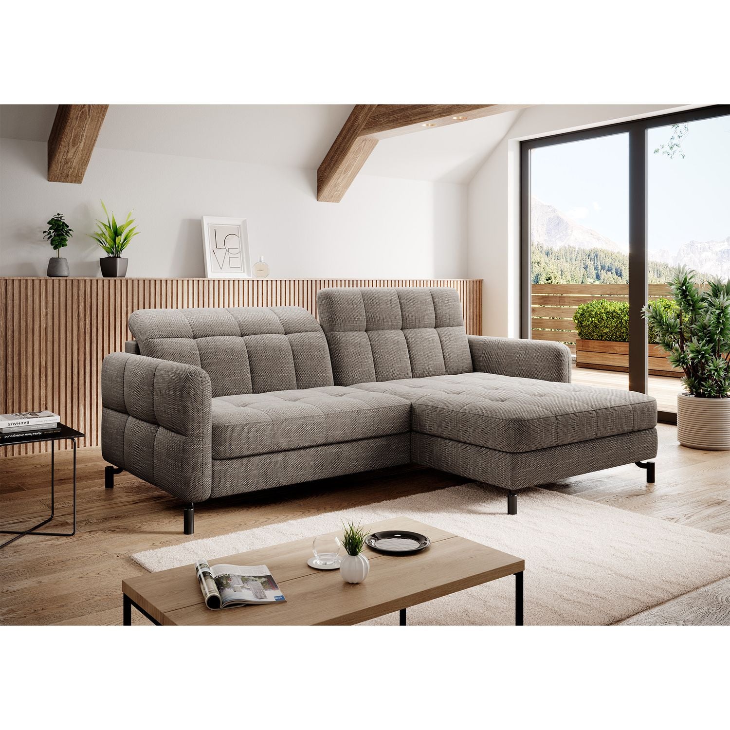Corner Sleeper Sofa Lorelle 81 | size: Width: 225cm, Height: 105cm, Depth: 160cm | color: Berlin | image: 1 | variant: 1016058