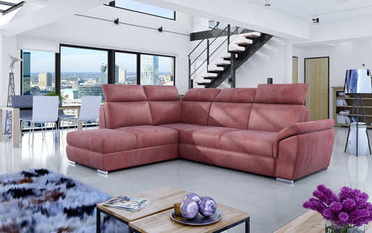 Corner Sleeper Sofa Loreto 37 | size: Width: 260cm, Height: 102cm, Depth: 60cm | color: Monolith | image: 1 | variant: 1015926
