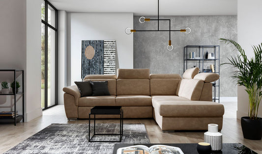 Corner Sleeper Sofa Loreto 70 | size: Width: 260cm, Height: 102cm, Depth: 60cm | color: Dora | image: 1 | variant: 1015959