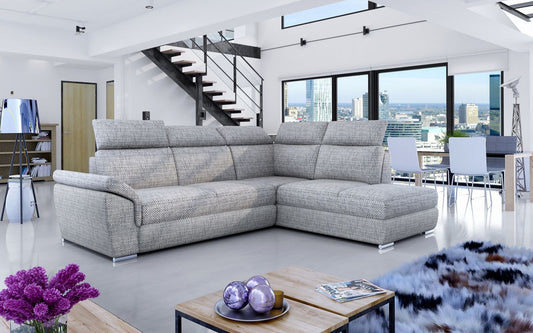 Corner Sleeper Sofa Loreto | size: Width: 260cm, Height: 102cm, Depth: 60cm | color: Berlin | image: 1 | variant: 1015889