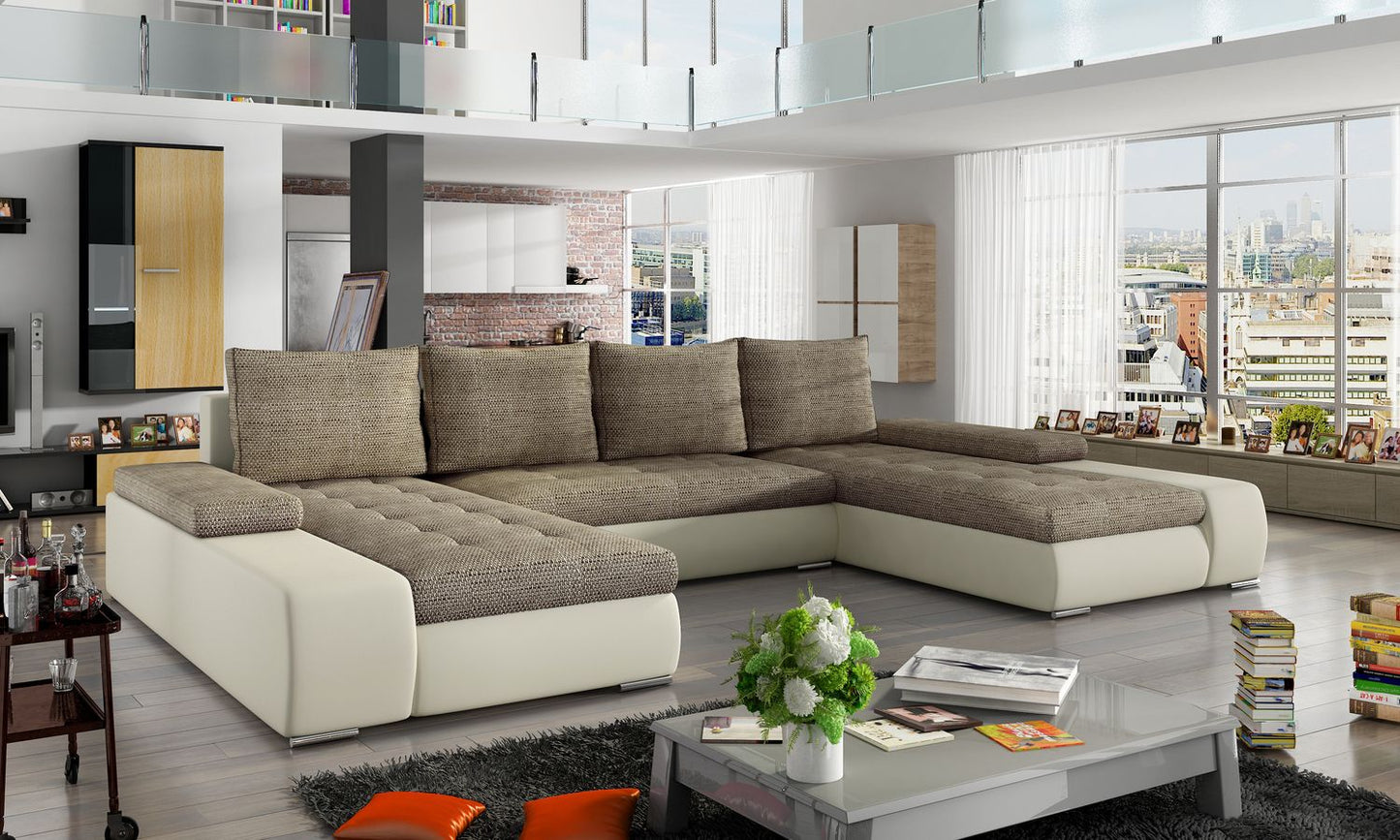 Corner Sleeper Sofa Loughborough 4 | size: Width: 363cm, Height: 88cm, Depth: 53cm | color: Berlin/Soft | image: 1 | variant: 1017039