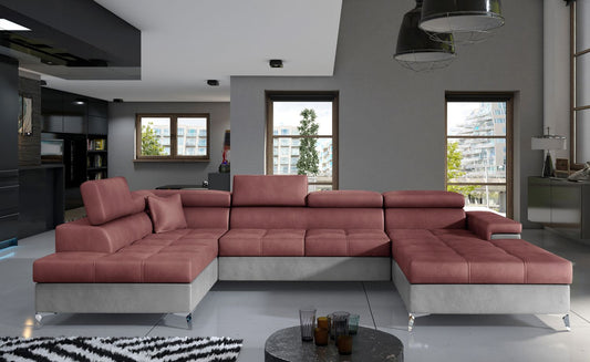 Corner Sleeper Sofa Ludlow 13 | size: Width: 345cm, Height: 90cm, Depth: 60cm | color: Monolith | image: 1 | variant: 1016397
