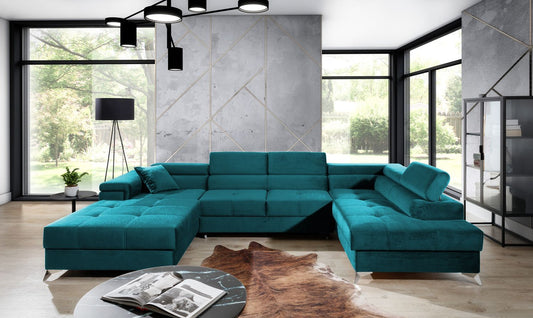 Corner Sleeper Sofa Ludlow 9 | size: Width: 345cm, Height: 90cm, Depth: 202cm | color: Kronos | image: 1 | variant: 1016393