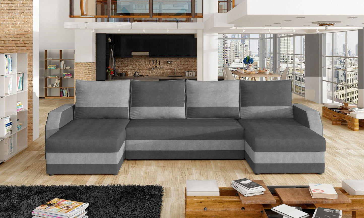 Corner Sleeper Sofa Marion 8 | size: Width: 307cm, Height: 85cm, Depth: 52cm | color: Paros | image: 1 | variant: 1016110