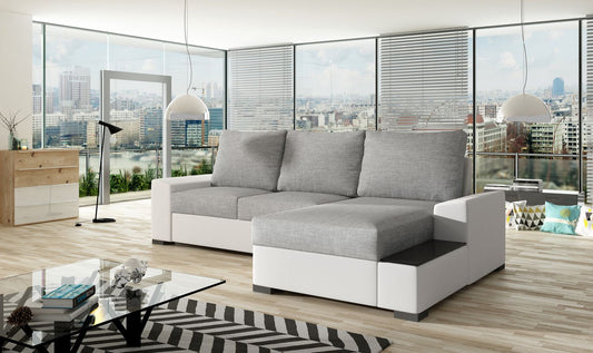 Corner Sleeper Sofa Market Harborough 22 | size: Width: 245cm, Height: 90cm, Depth: 165cm | color: Sawana/Soft | image: 1 | variant: 1017155