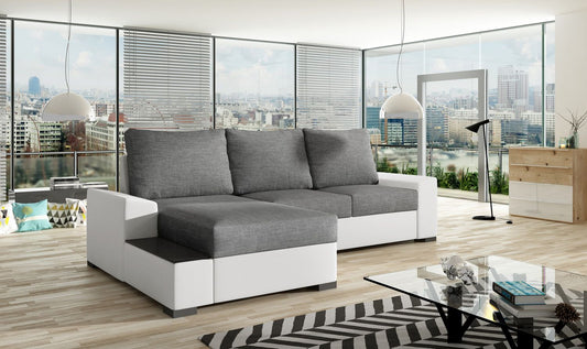 Corner Sleeper Sofa Market Harborough 6 | size: Width: 245cm, Height: 90cm, Depth: 165cm | color: Sawana/Soft | image: 1 | variant: 1017139