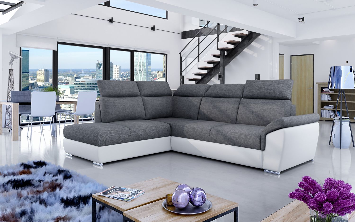 Corner Sleeper Sofa Melton Mowbray 53 | size: Width: 260cm, Height: 102cm, Depth: 60cm | color: Sawana/Soft | image: 1 | variant: 1016888
