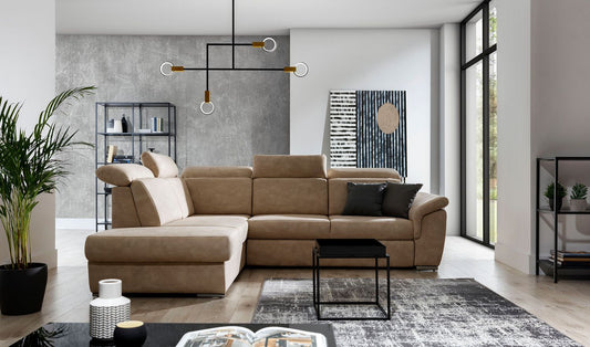 Corner Sleeper Sofa Melton Mowbray 81 | size: Width: 260cm, Height: 102cm, Depth: 60cm | color: Dora | image: 1 | variant: 1016916