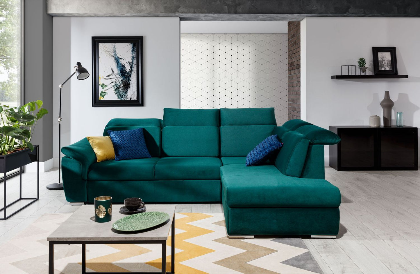 Corner Sleeper Sofa Melton Mowbray 84 | size: Width: 260cm, Height: 102cm, Depth: 60cm | color: Kronos | image: 1 | variant: 1016919