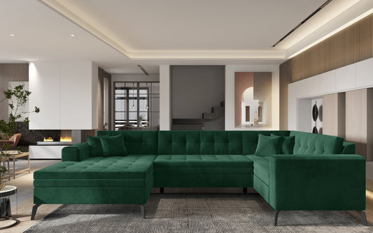 Corner Sleeper Sofa Montez 11 | size: Width: 340cm, Height: 93cm, Depth: 180cm | color: Loco | image: 1 | variant: 1014910