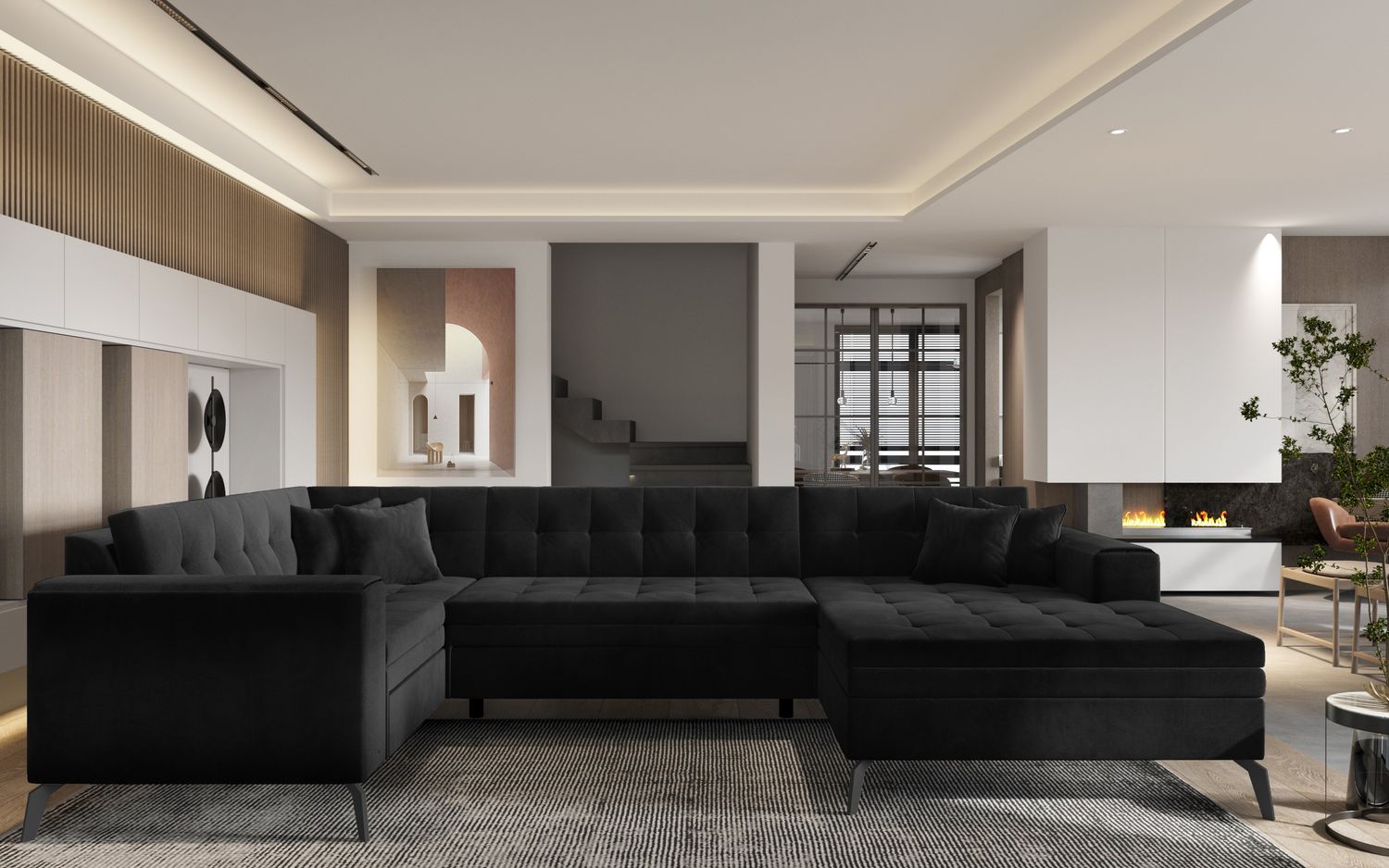 Corner Sleeper Sofa Montez 22 | size: Width: 340cm, Height: 93cm, Depth: 180cm | color: Lukso | image: 1 | variant: 1014921