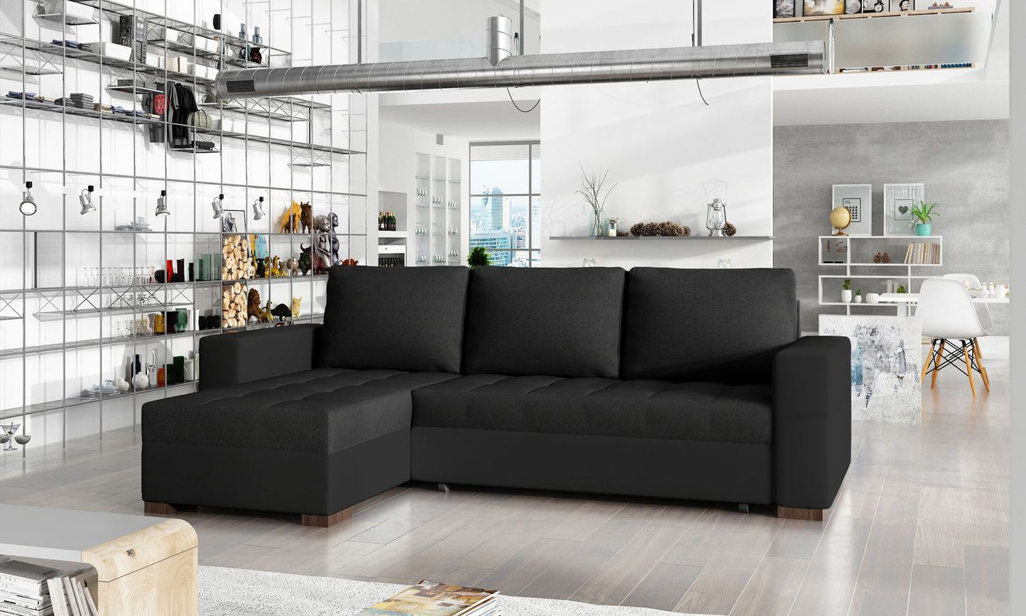 Corner Sleeper Sofa Newark 10 | size: Width: 237cm, Height: 90cm, Depth: 57cm | color: Sawana/Soft | image: 1 | variant: 1016169