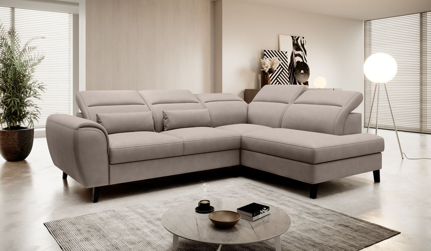 Corner Sleeper Sofa Noble 59 | size: Width: 255cm, Height: 100cm, Depth: 201cm | color: Savoi | image: 1 | variant: 1015110
