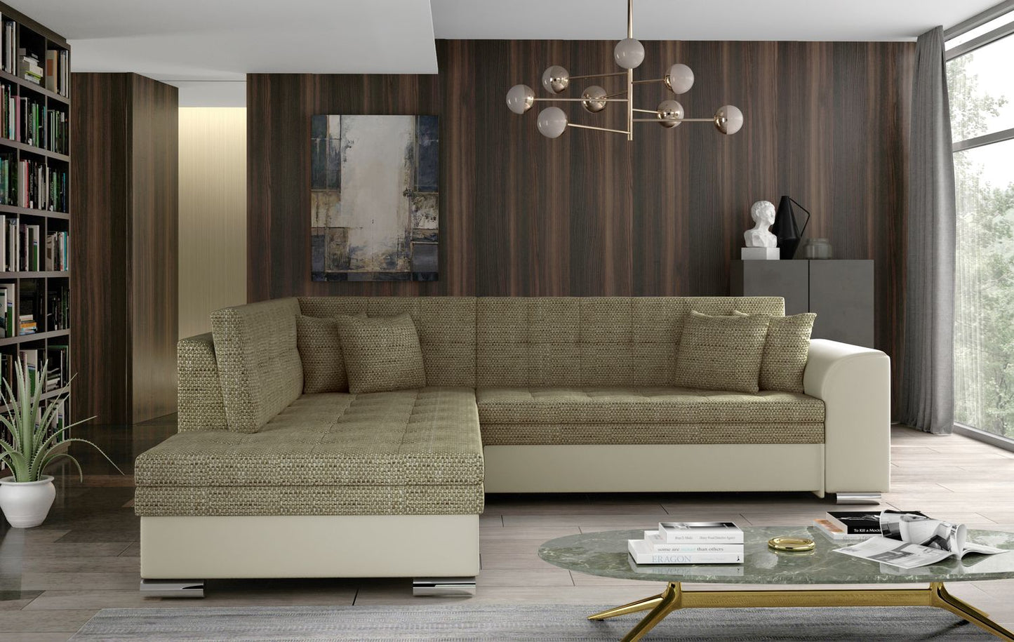Corner Sleeper Sofa Pieretta 32 | size: Width: 260cm, Height: 80cm, Depth: 58cm | color: Berlin/Soft | image: 1 | variant: 1016316