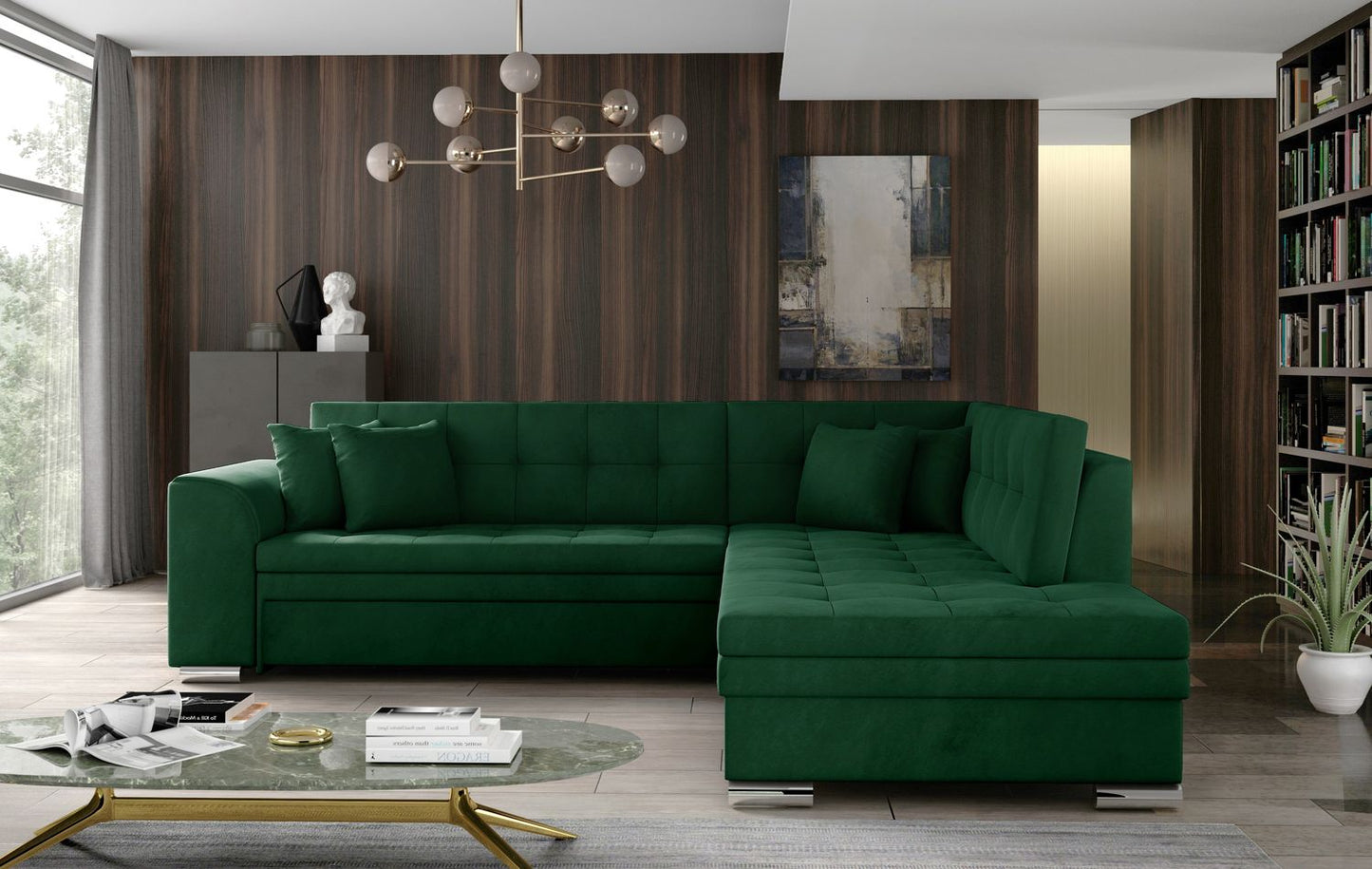 Corner Sleeper Sofa Pieretta 41 | size: Width: 260cm, Height: 80cm, Depth: 58cm | color: Kronos | image: 1 | variant: 1016325