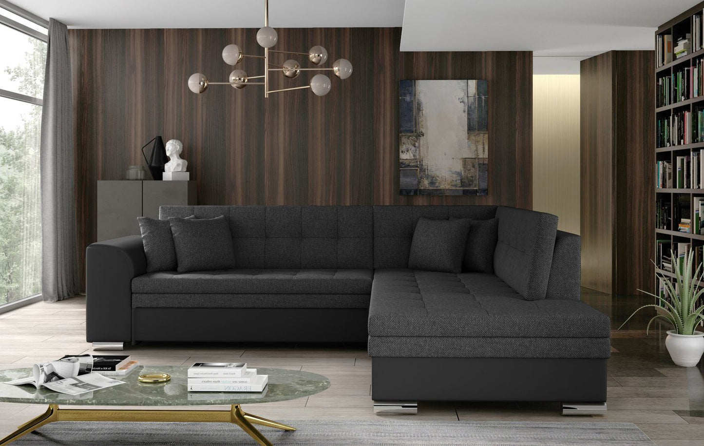 Corner Sleeper Sofa Pieretta 75 | size: Width: 260cm, Height: 80cm, Depth: 58cm | color: Inari/Soft | image: 1 | variant: 1016359