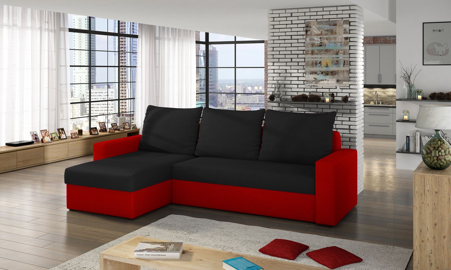 Corner Sleeper Sofa Pitlochry 2 | size: Width: 237cm, Height: 90cm, Depth: 57cm | color: Alova | image: 1 | variant: 1016813