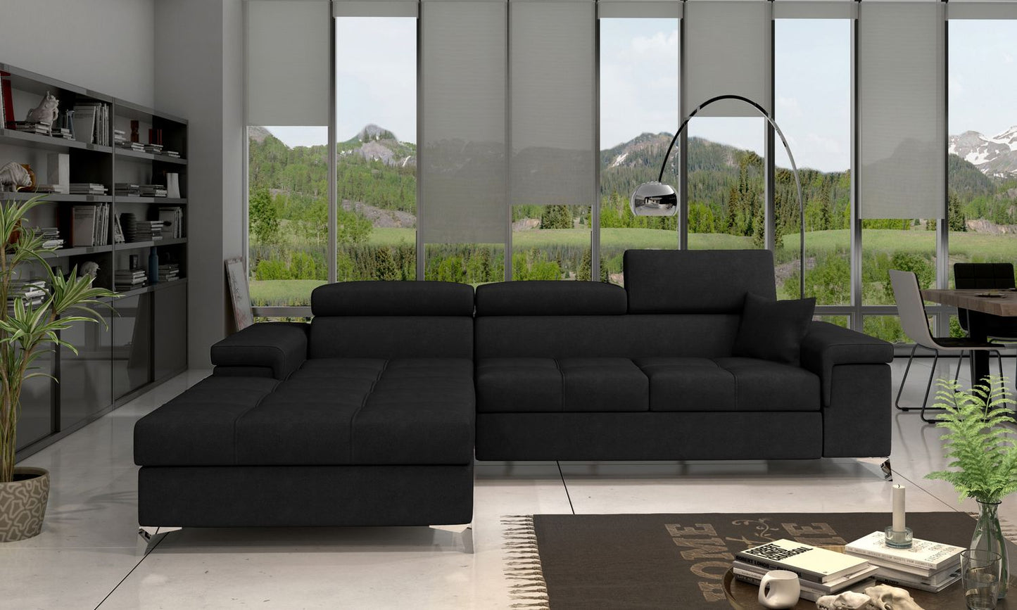 Corner Sleeper Sofa Ricardo | size: Width: 281cm, Height: 88cm, Depth: 205cm | color: Kronos | image: 1 | variant: 1001734