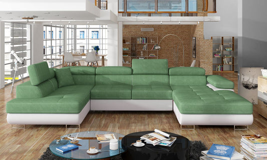 Corner Sleeper Sofa Rodrigo 11 | size: Width: 345cm, Height: 90cm, Depth: 58cm | color: Soft/Soro | image: 1 | variant: 1016379