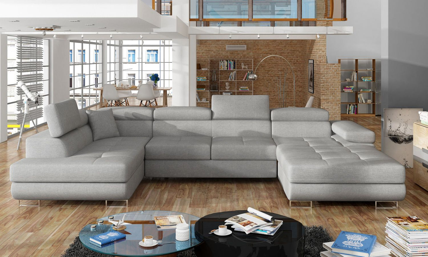 Corner Sleeper Sofa Rodrigo 18 | size: Width: 345cm, Height: 90cm, Depth: 58cm | color: Cover | image: 1 | variant: 1016386