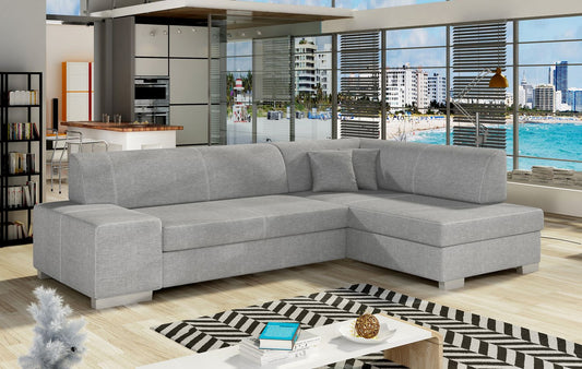 Corner Sleeper Sofa Salisbury 32 | size: Width: 268cm, Height: 73cm, Depth: 167cm | color: Sawana | image: 1 | variant: 1016635