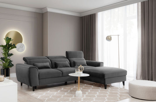 Corner Sleeper Sofa Scarborough 12 | size: Width: 267cm, Height: 100cm, Depth: 196cm | color: Nube | image: 1 | variant: 1015440