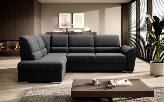 Corner Sleeper Sofa Siber 16 | size: Width: 270cm, Height: 93cm, Depth: 186cm | color: Flores | image: 1 | variant: 1015284