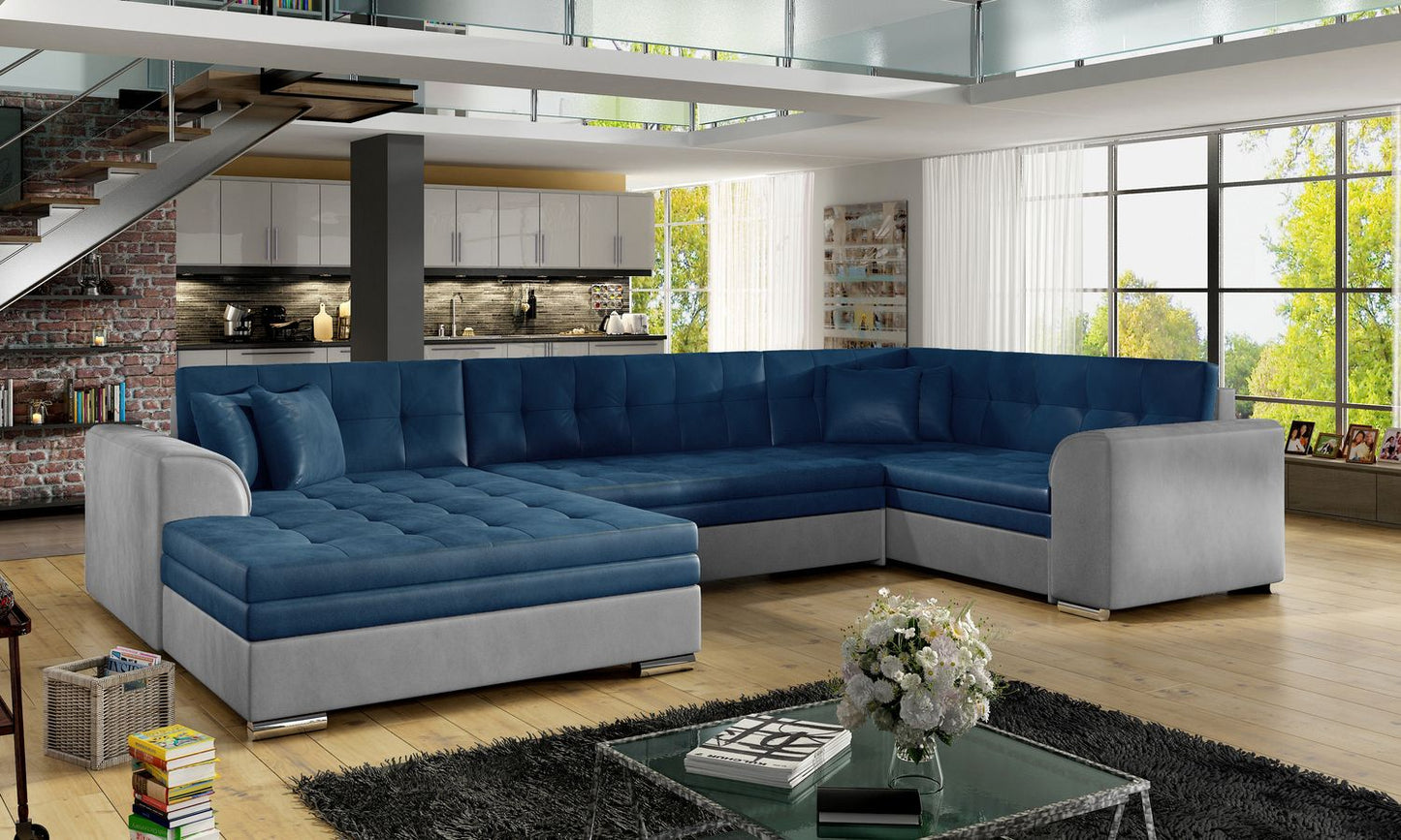 Corner Sleeper Sofa St Ives 2 | size: Width: 338cm, Height: 78cm, Depth: 189cm | color: Monolith | image: 1 | variant: 1016369