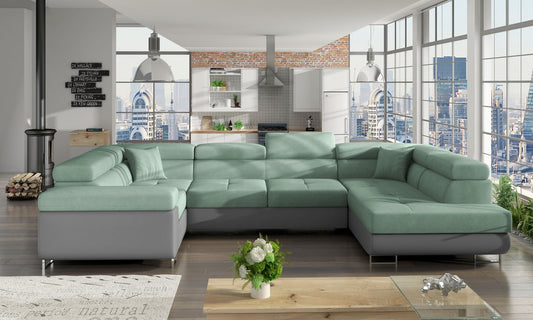 Corner Sleeper Sofa Stamford 7 | size: Width: 202cm, Height: 90cm, Depth: 58cm | color: Soft/Soro | image: 1 | variant: 1016713