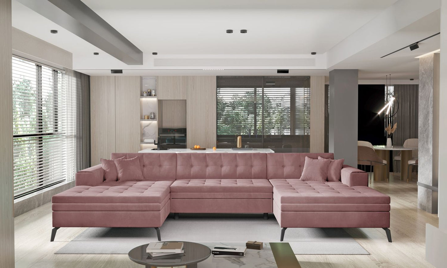 Corner Sleeper Sofa Vertizo 11 | size: Width: 350cm, Height: 93cm, Depth: 170cm | color: Velvetmat | image: 1 | variant: 1015413