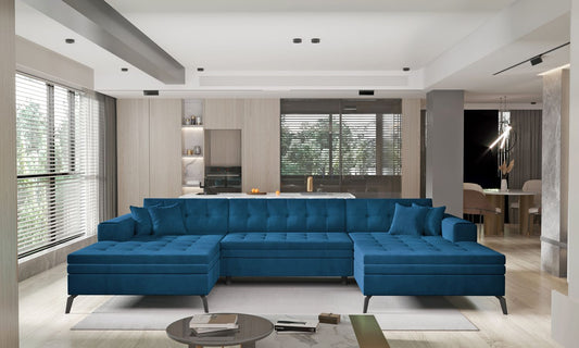 Corner Sleeper Sofa Vertizo 15 | size: Width: 350cm, Height: 93cm, Depth: 170cm | color: Nube | image: 1 | variant: 1015417