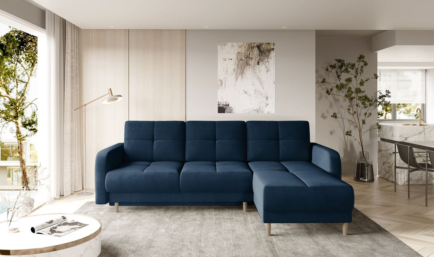 Corner Sleeper Sofa West Braemar 44 | size: Width: 240cm, Height: 90cm, Depth: 165cm | color: Nube | image: 1 | variant: 1016127