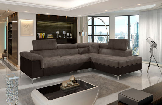 Corner Sleeper Sofa Whitby 21 | size: Width: 275cm, Height: 90cm, Depth: 202cm | color: Monolith | image: 1 | variant: 1016470