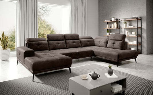 Corner Sofa Bretan 80 | size: Width: 350cm, Height: 107cm, Depth: 205cm | color: Nube | image: 1 | variant: 1014392