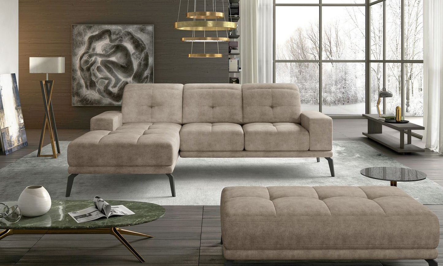 Corner Sofa East Piacenza 37 | size: Width: 265cm, Height: 98cm, Depth: 53cm | color: Dora | image: 1 | variant: 1017509