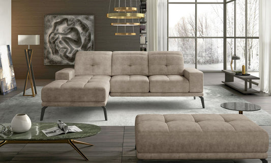 Corner Sofa East Piacenza 37 | size: Width: 265cm, Height: 98cm, Depth: 53cm | color: Dora | image: 1 | variant: 1017509