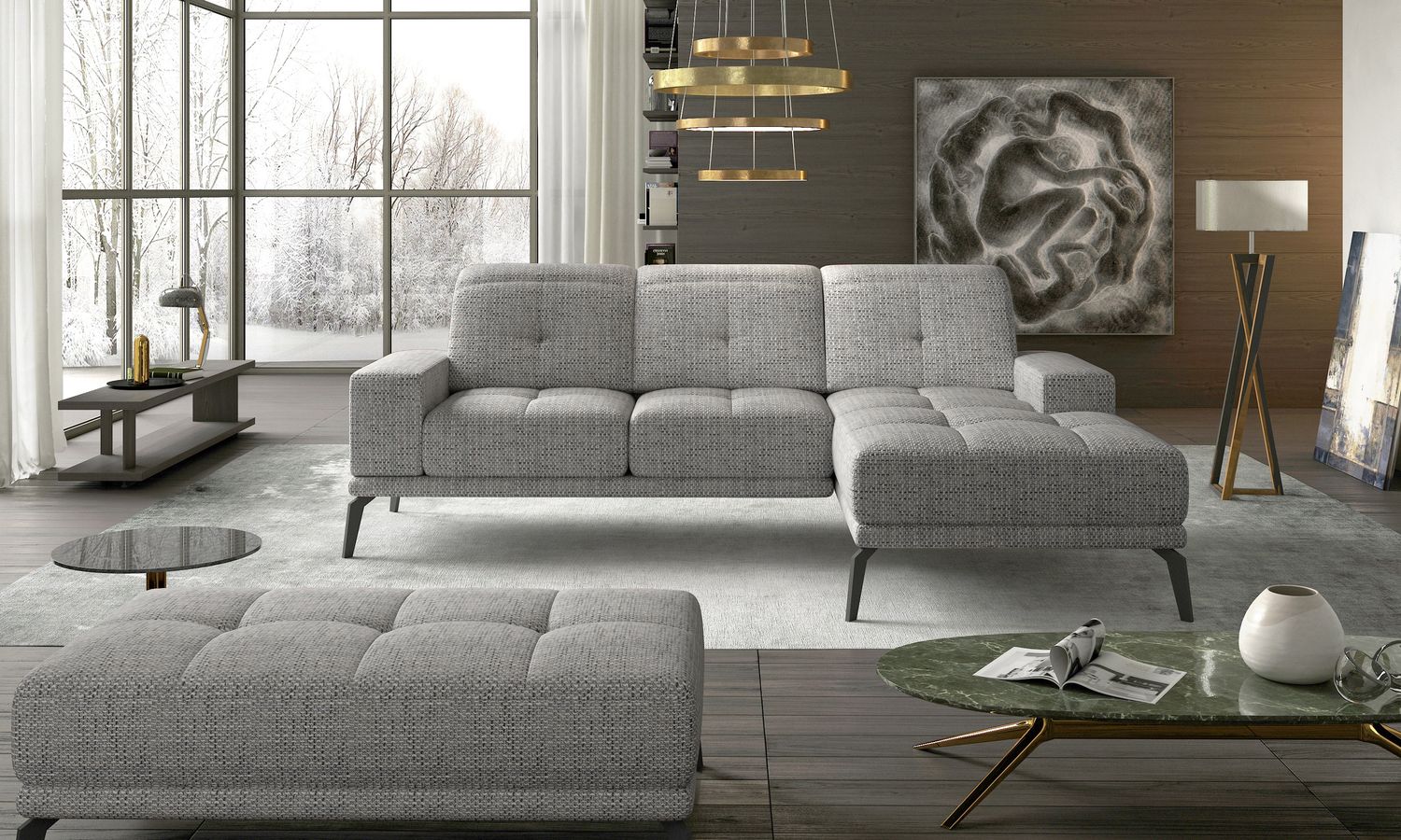 Corner Sofa East Piacenza | size: Width: 265cm, Height: 98cm, Depth: 53cm | color: Berlin | image: 1 | variant: 1017472