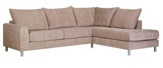 Corner Sofa Leila | size: Width: 269cm, Height: 89cm, Depth: 92cm | color: Beige | image: 0 | variant: 1012600