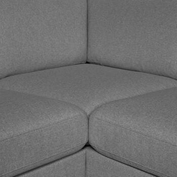 Corner Sofa Lisanna 1 | size: Width: 260cm, Height: 80cm, Depth: 90cm | color: Gray | image: 4 | variant: 1002274
