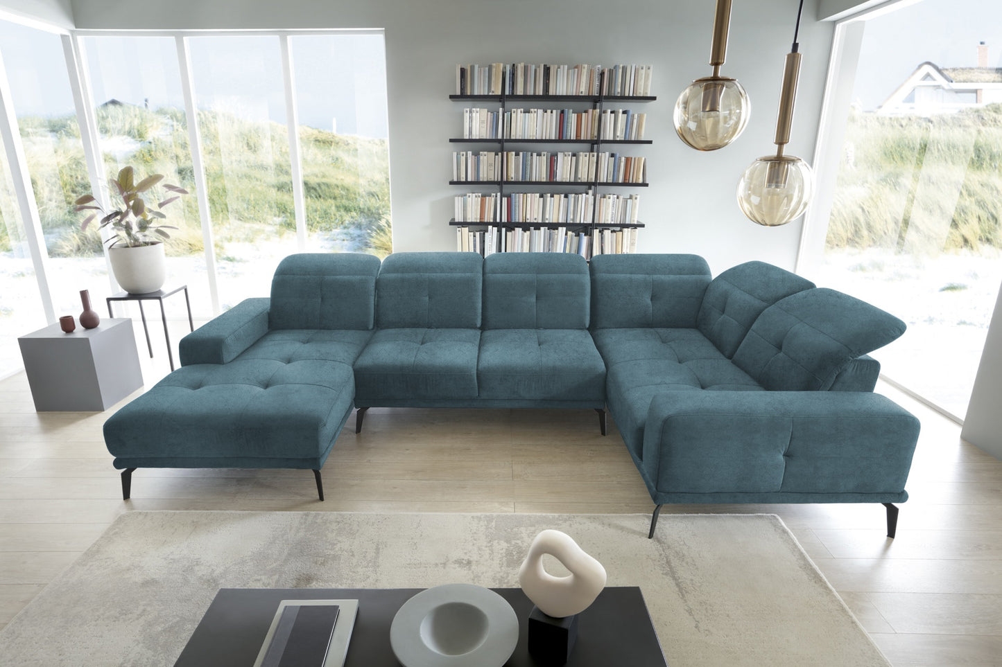 Corner Sofa Louth 109 | size: Width: 350cm, Height: 77cm, Depth: 201cm | color: Loco | image: 1 | variant: 1015986